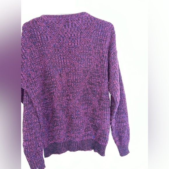 VINTAGE CHRISTIAN DIOR PURPLE KNIT SWEATER - Picture 13 of 13